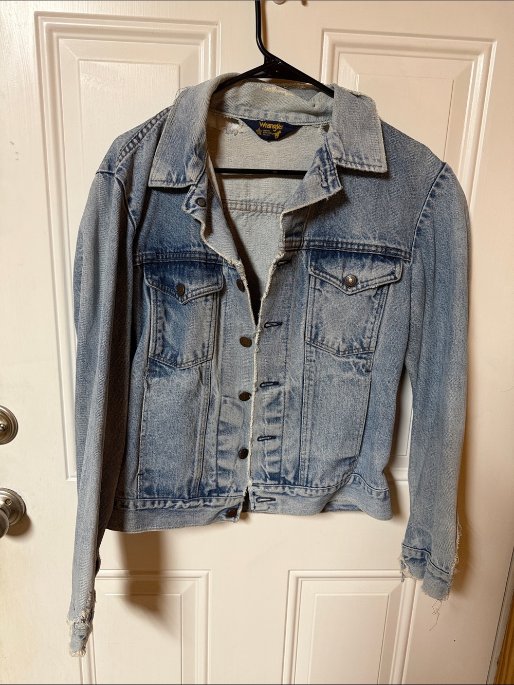 Wrangler Faded Blue Denim Trucker Jacket
